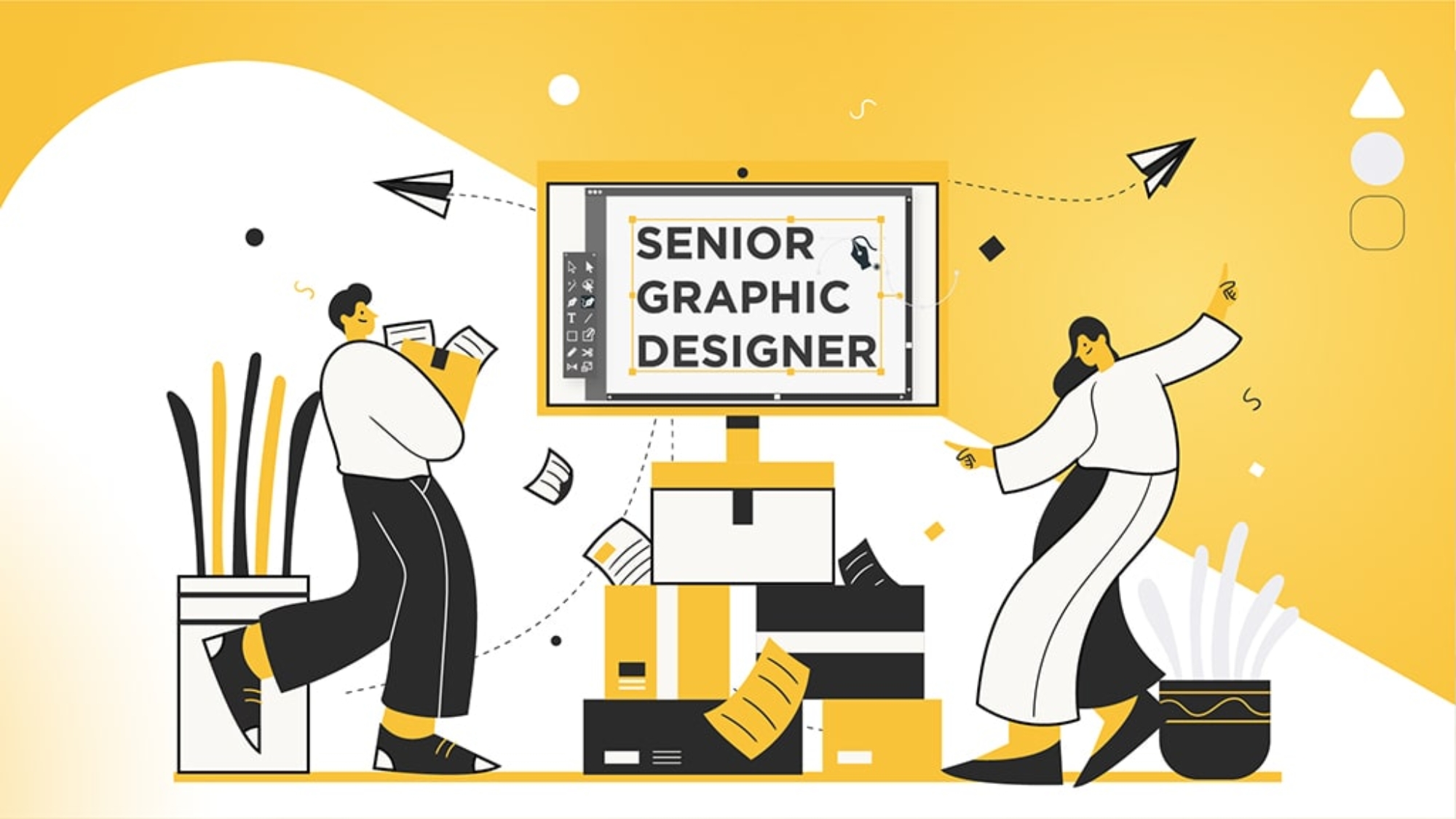 Senior Graphic Designer Banner