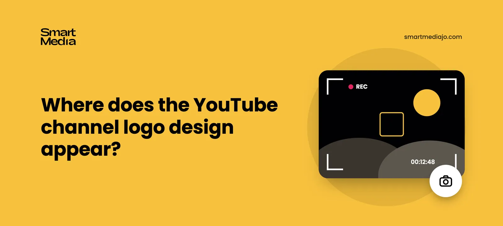 Where does the YouTube channel logo design appear?