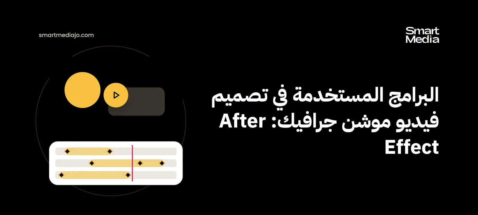 البرامج المستخدمة في تصميم فيديو موشن جرافيك: After Effect